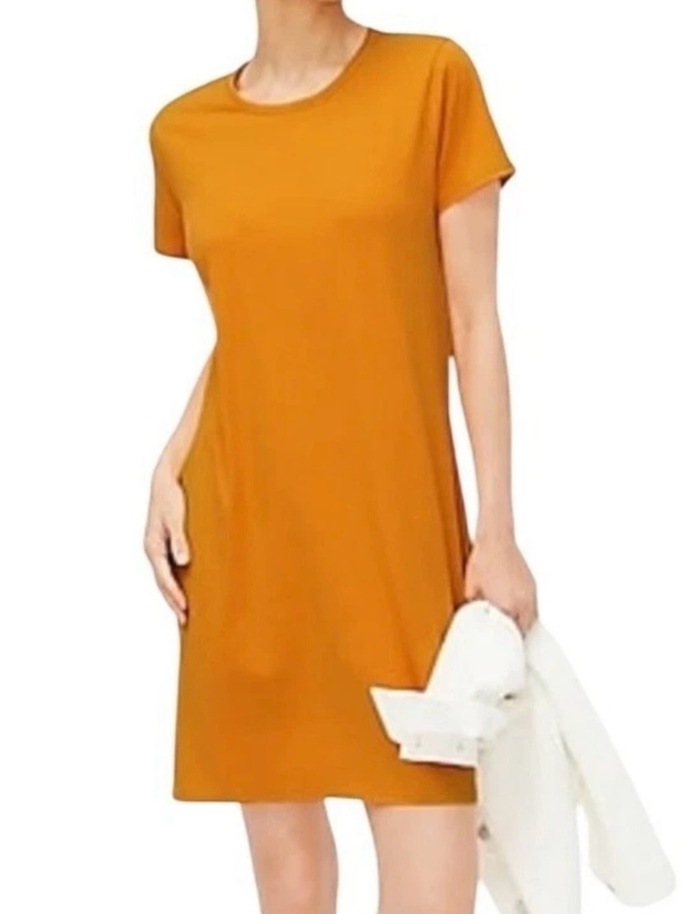 J. Crew Factory Size Medium Mustard T-Shirt Dress